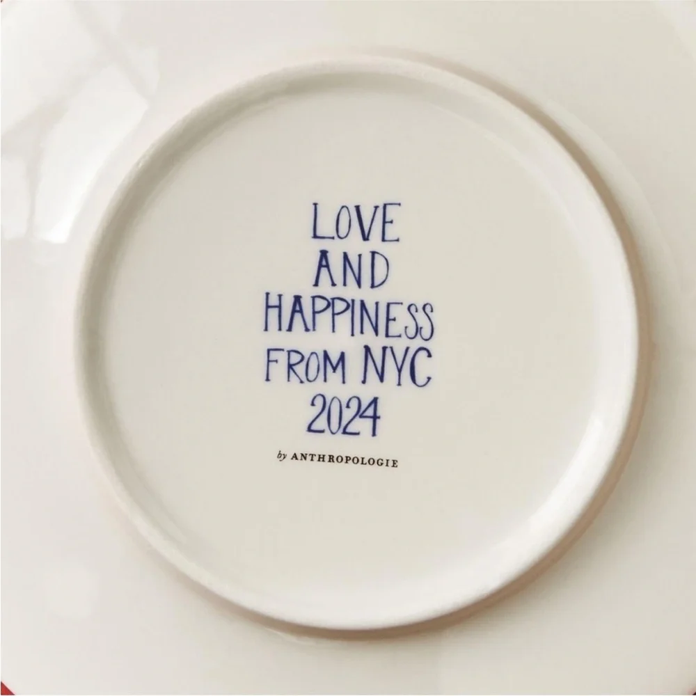 Anthropologie PHILLY Holiday in the City Plate 2024